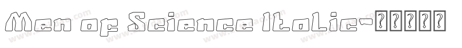 Men of Science Italic字体转换